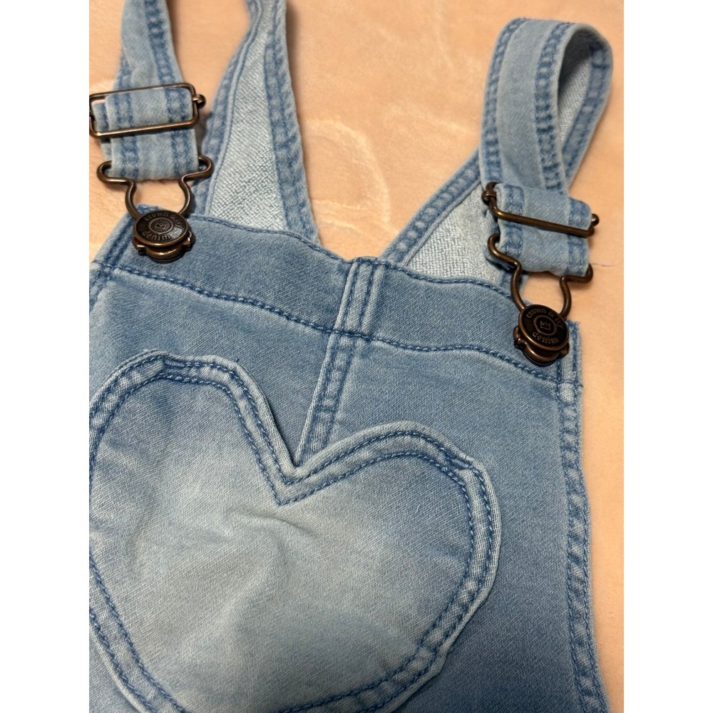 Crown and Ivy Kids size 5 Heart skirt overall jumper with heart pocket - Picture 5 of 7